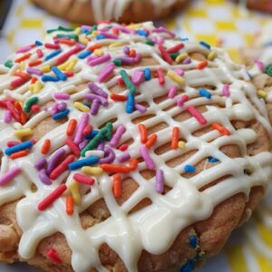 Funfetti/White Chocolate Stuffed Cookies